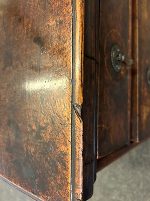 Lot 450 - A Charles II walnut and sycamore-inlaid chest-on-stand