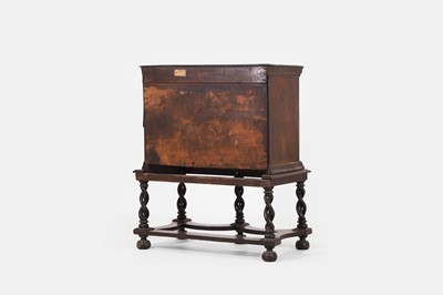 Lot 450 - A Charles II walnut and sycamore-inlaid chest-on-stand