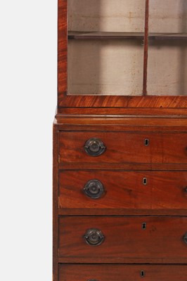 Lot 445 - A late George III mahogany china cabinet