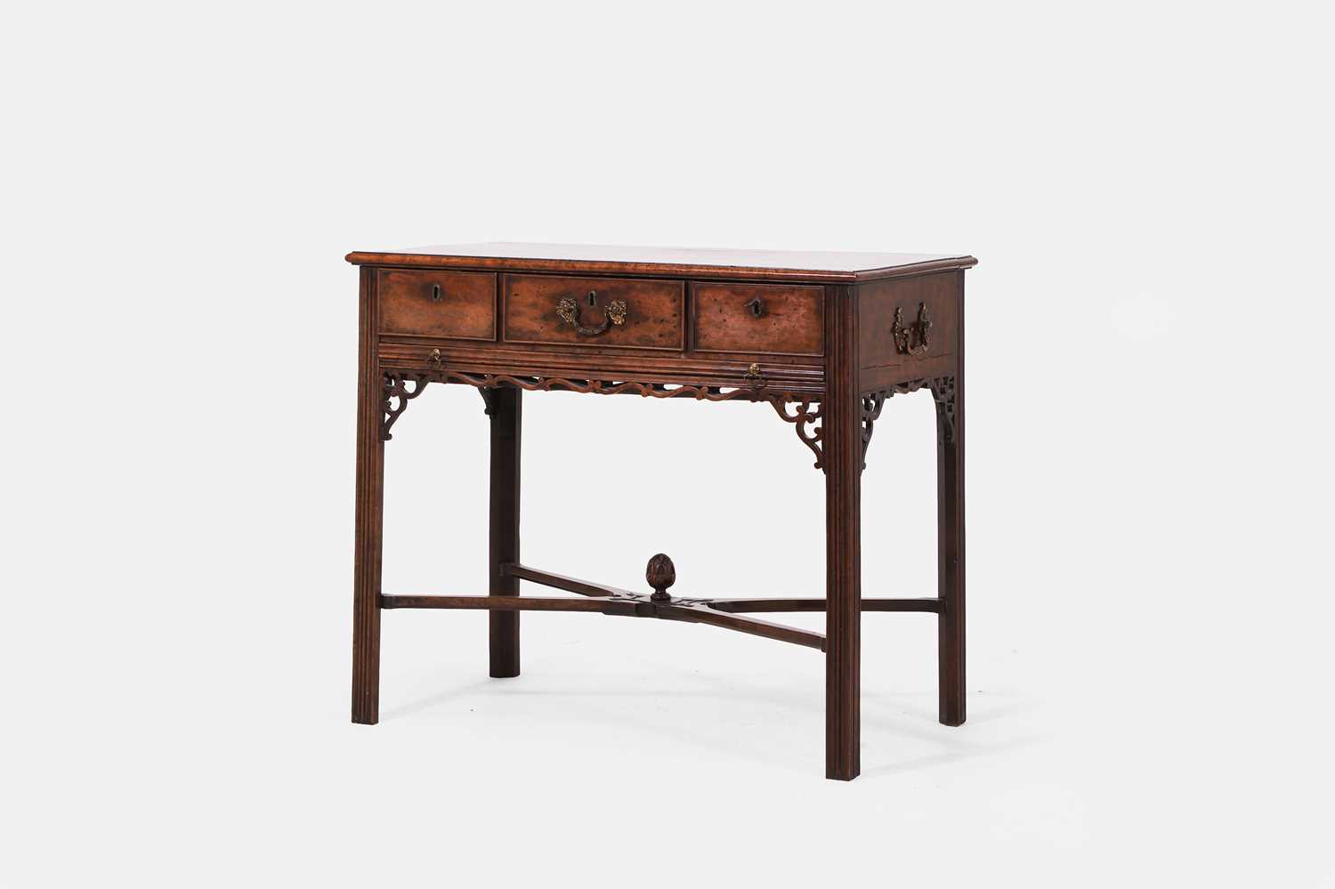 Lot 444 - A George III mahogany metamorphic dressing table