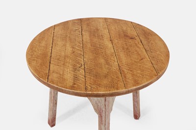 Lot 129 - A George III-style painted pine cricket table