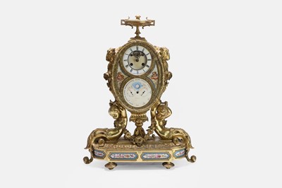 Lot 33 - An ormolu perpetual calendar mantel clock