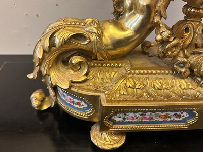 Lot 33 - An ormolu perpetual calendar mantel clock