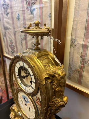Lot 33 - An ormolu perpetual calendar mantel clock
