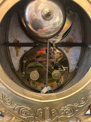Lot 33 - An ormolu perpetual calendar mantel clock