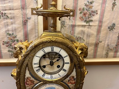 Lot 33 - An ormolu perpetual calendar mantel clock