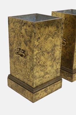 Lot 84 - A pair of gilt-metal umbrella stands