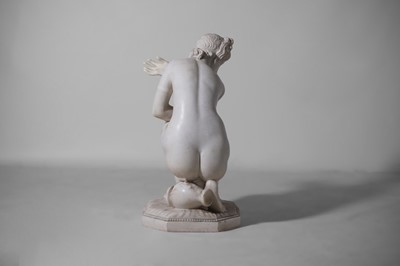 Lot 53 - A large marble figure of 'The Crouching Venus'