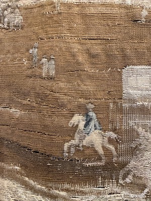 Lot 307 - A Gobelins allegorical tapestry of the 'Palace of Versailles' representing April