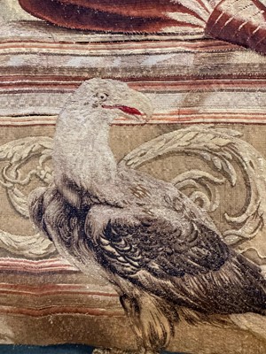 Lot 307 - A Gobelins allegorical tapestry of the 'Palace of Versailles' representing April
