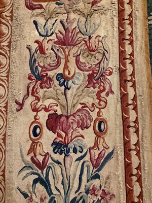 Lot 307 - A Gobelins allegorical tapestry of the 'Palace of Versailles' representing April