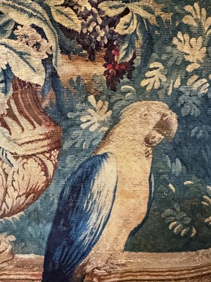 Lot 307 - A Gobelins allegorical tapestry of the 'Palace of Versailles' representing April