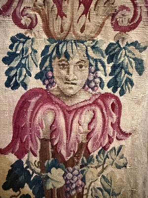 Lot 307 - A Gobelins allegorical tapestry of the 'Palace of Versailles' representing April