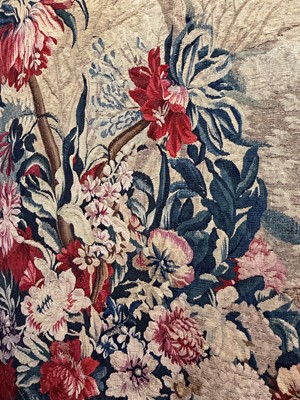 Lot 307 - A Gobelins allegorical tapestry of the 'Palace of Versailles' representing April