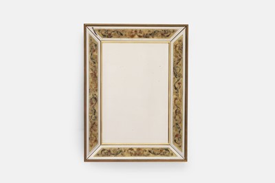 Lot 67 - A verre églomisé wall mirror