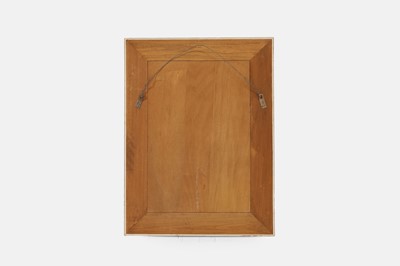 Lot 67 - A verre églomisé wall mirror