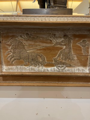 Lot 83 - A Victorian pine fireplace surround