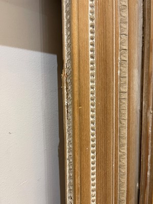 Lot 83 - A Victorian pine fireplace surround