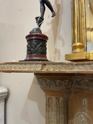 Lot 83 - A Victorian pine fireplace surround
