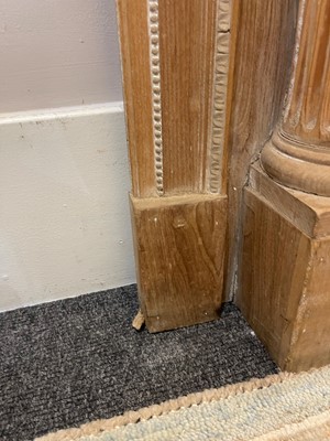 Lot 83 - A Victorian pine fireplace surround