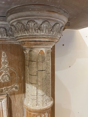 Lot 83 - A Victorian pine fireplace surround