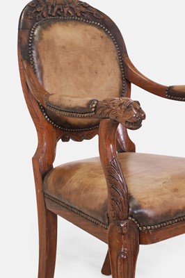 Lot 60 - A pair of Anglo-Indian armchairs