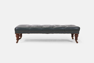 Lot 503 - A leather ottoman