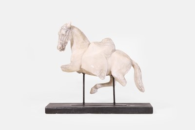 Lot 412 - A large plaster Tang-style horse