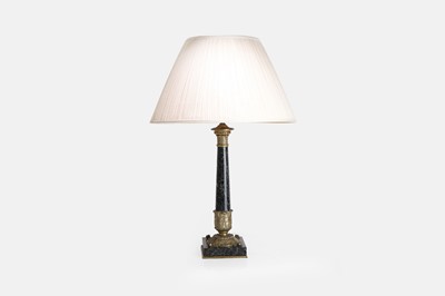 Lot 261 - A marble and gilt-metal-mounted table lamp