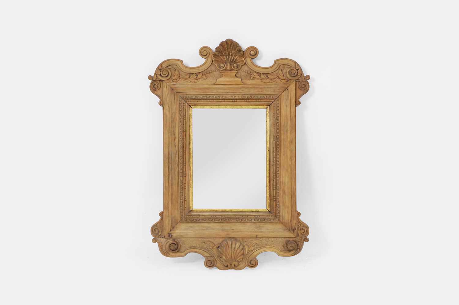 Lot 70 - A George II-style pine pier mirror