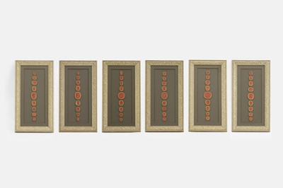 Lot 491 - A collection of red wax intaglios