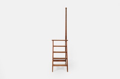 Lot 369 - A set of oak library steps