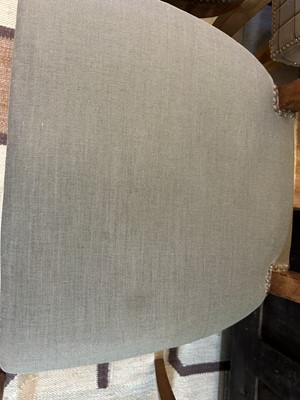 Lot 92 - A set of eight beech klismos dining chairs