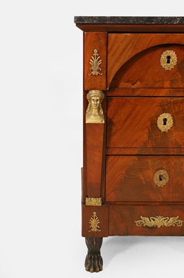 Lot 62 - An Empire mahogany and ormolu chest of drawers