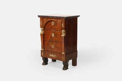 Lot 62 - An Empire mahogany and ormolu chest of drawers