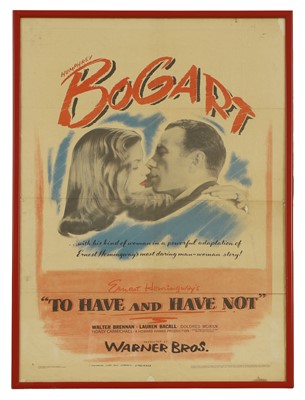 Lot 304 - 'To Have and Have Not' film poster