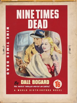 Lot 307 - 'Nine Times Dead' an original pulp book artwork