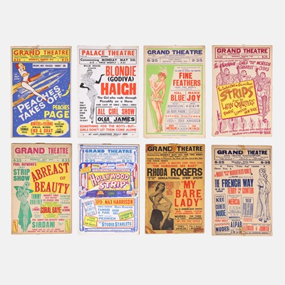 Lot 431 - Striptease and glamour window cards