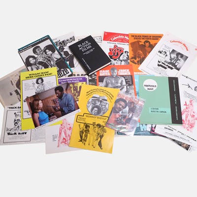 Lot 237 - Blaxploitation film ephemera and book collection