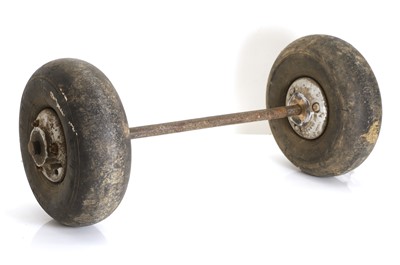 Lot 16 - A pair of Spitfire or Hurricane tail wheels