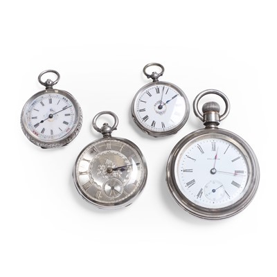 Lot 491 - A group of four pocket watches