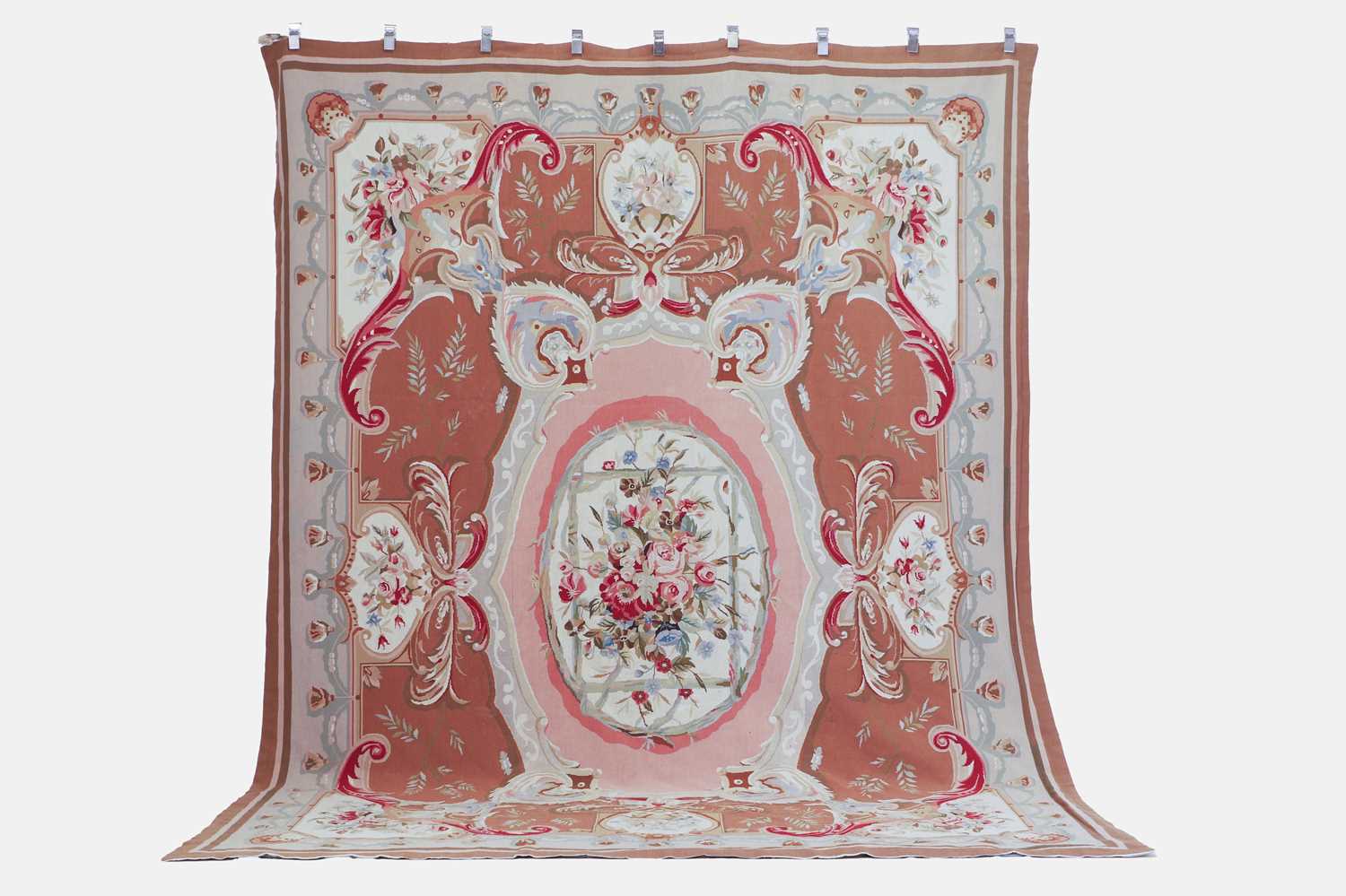 Lot 208 - An Aubusson-style needlepoint carpet