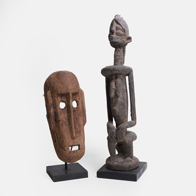 Lot 476 - Two African tribal carved wood sculptures