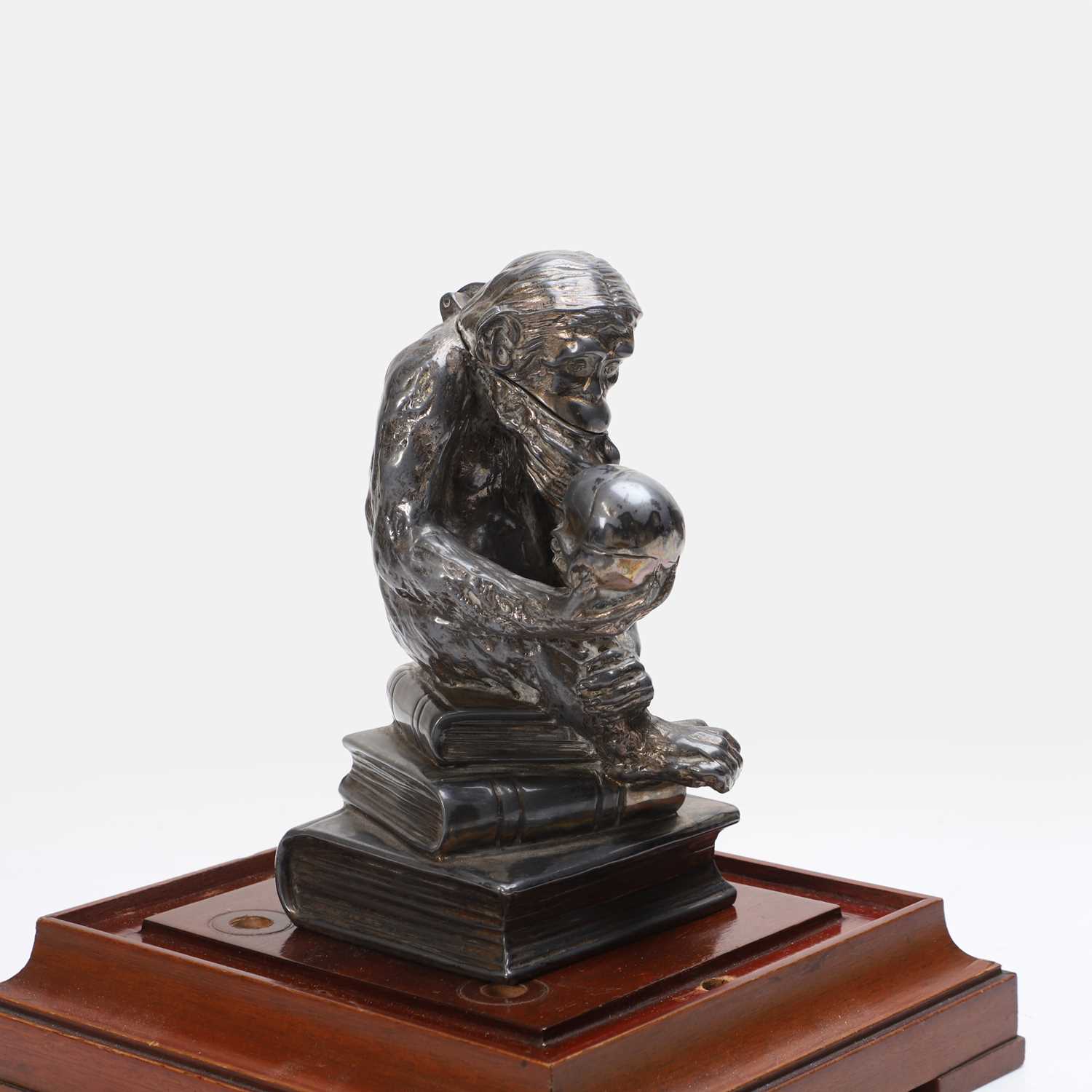 Lot 120 - A novelty spelter lighter