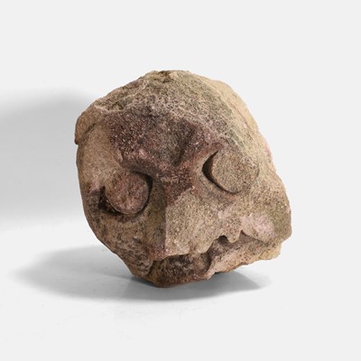 Lot 45 - A medieval sandstone carved corbel gargoyle head
