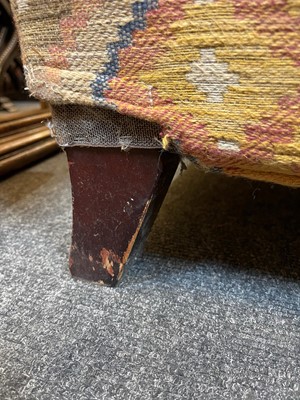 Lot 79 - An upholstered two-seater sofa in the Howard & Sons style
