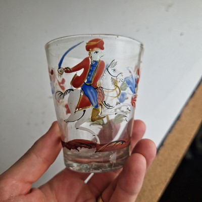 Lot 25 - A collection of Steigel-type glass items