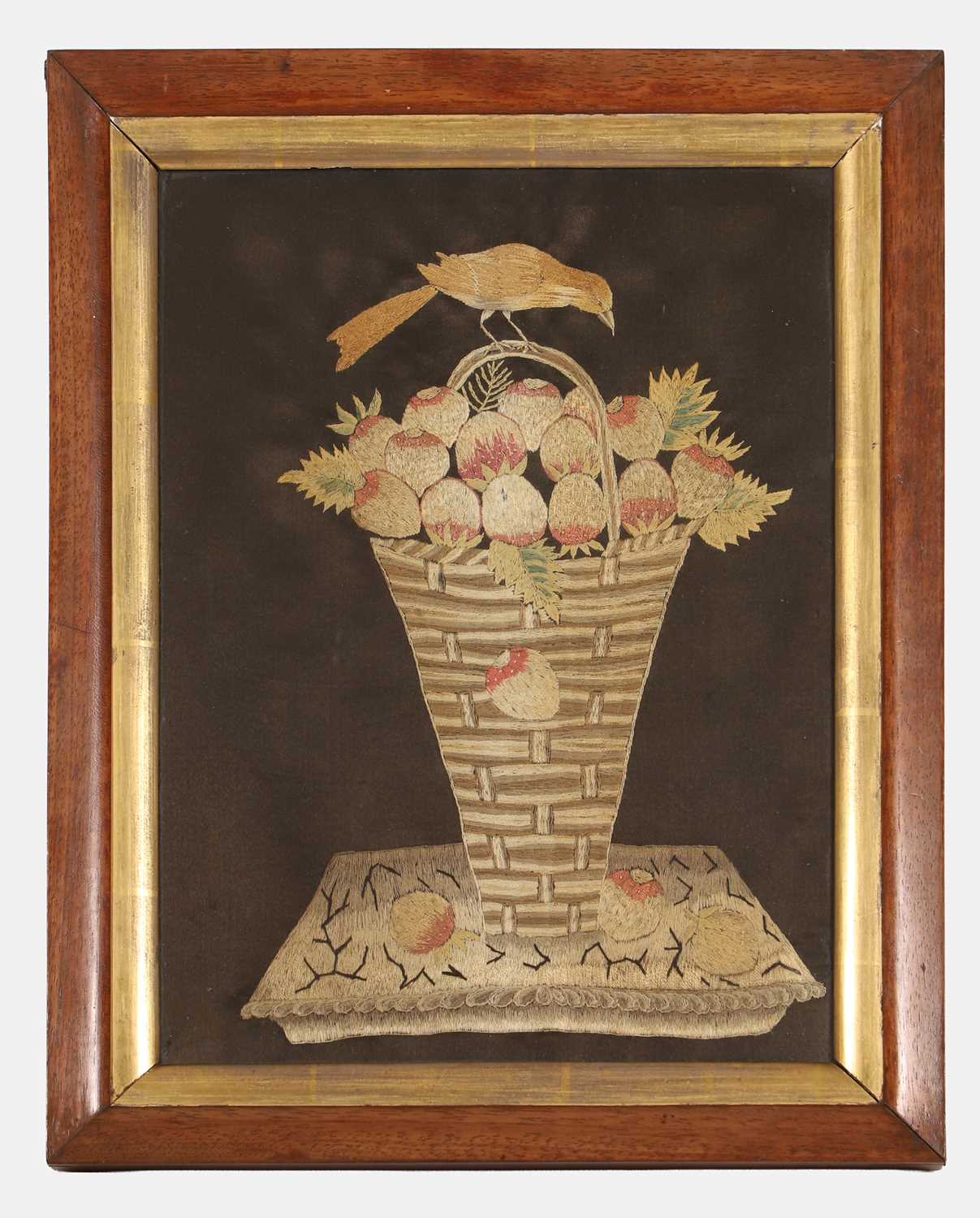 Lot 53 - A George III silk needlework picture