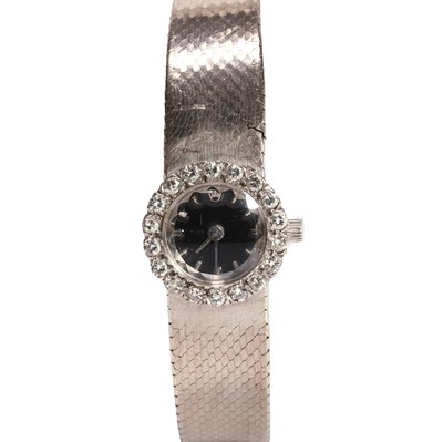 Lot 458 - An 18ct white gold Rolex Precision ladies' bracelet watch