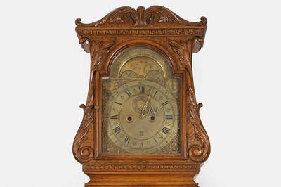 Lot 259 - A beechwood longcase clock by James Wady, Newport